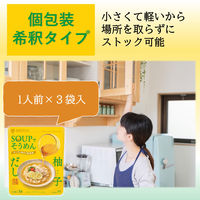 SOUPでそうめん　柚子だし(1人前×3袋)1個 ミツカン 個包装そうめんつゆ