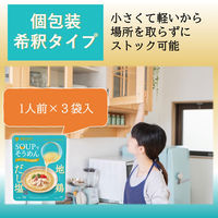 SOUPでそうめん　地鶏だし塩(1人前×3袋) 1個 ミツカン 個包装そうめんつゆ