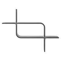 アントレックス Umbra モンタージュ シェルフ 幅640×奥行160×高さ480mm ブラック 21017571040 1個（直送品）