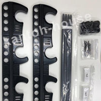 竿掛け テラス・ベランダ用 吊り下げ式 洗濯物干し 1セット2本入り ブラック kantoh-house-NSBK 1セット(2本入)（直送品）