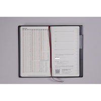 高橋書店 【2025年4月版】ニューダイアリーアルファ1 手帳判 片側1週間+ノート月曜始まり 黒 814 1冊（直送品）