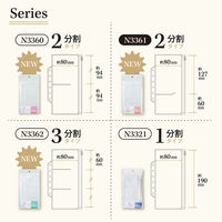 リヒトラブ リヒト myfa 推し活 バインダー PVC製 ファスナーポケットリフィル 2分割 アクリルスタンド用 N3361 1組（直送品）