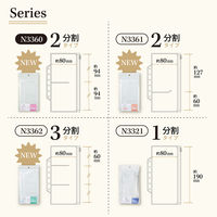 リヒトラブ リヒト myfa 推し活 バインダー キーホルダー 缶バッチ PVC製 ファスナーポケットリフィル 2分割 N3360 1組（直送品）