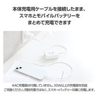 モバイルバッテリー 10000mAh 大容量 USB-C×1 A×1 しろちゃん DE-C69L-10000WF エレコム 1個（直送品）