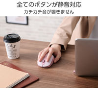 ワイヤレスマウス 静音 Bluetooth/無線2.4GHz 6ボタン 充電式 ピンク M-MY35MBSXPN エレコム 1個（直送品）