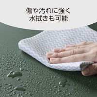 デスクマット マウス対応 ソフトレザー リバーシブル 大型 水拭き可 カーキ×ネイビー MP-DM05KHNV エレコム 1個（直送品）