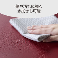 デスクマット マウス対応 ソフトレザー リバーシブル 大型 水拭き可 ブラック×レッド MP-DM05BKRD エレコム 1個（直送品）