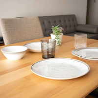 1956レストラン・サプライ プレート 21cm Merge マージ プラスチック ホワイト 432557 1個（直送品）