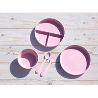 1956レストラン・サプライ プレート 19cm キッズ ユニバーサル ピンク 453477 1個（直送品）