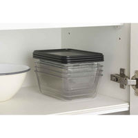 下村企販 耐熱クリアバット&ザル 9点セット 蓋付き 日本製 465242 1個（直送品）