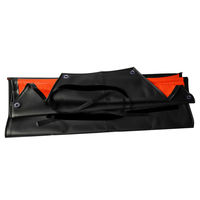 セーフラン安全用品 防水防油エプロン 厚さ0.5mm 胸付きエプロン 黒 12451-1 1枚（直送品）