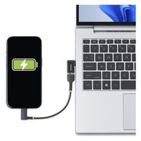 USB-C - USB-A変換アダプター　L型右向き　5Gbps　オス-メス（直送品）