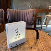 東洋ケース ウォールライト テーブルライト LIGHT BOX SIGN 本体 ホワイト 454228 1個（直送品）