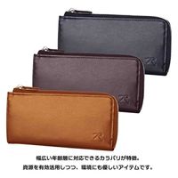 スワン ROTHCO リサイクルレザー 薄型L字長財布 45066 ブラック 1個（直送品）