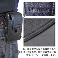 スワン U.P renoma 革スマホ立カブセポーチ 20109 ブラック 1個（直送品）