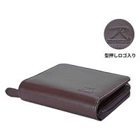 スワン ROTHCO リサイクルレザー 2つ折りラウンド財布 45065 キャラメル 1個（直送品）
