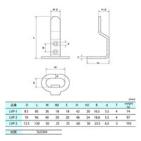 水本機械製作所 ステンレス ラブプレート LVP-2　1個（直送品）