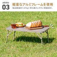 武田コーポレーション フォールディングテーブル VFT25-5634(VGY) 1箱(6個入)（直送品）