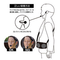 キングジム ハンズフリー拡声器 HFLS10-DG 1台