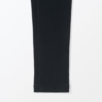 【レディース】無印良品 婦人 ストレッチリブ編み レギンス 十分丈 婦人Ｍ 黒 良品計画