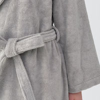 無印良品 ふっくらパイルバスローブ 男女兼用ＬーＸＬ グレー 良品計画