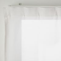 無印良品 ポリエステルスラブボイルノンプリーツカーテン 幅１００×丈１０３ｃｍ用 オフ白 1セット（1枚×2） 良品計画