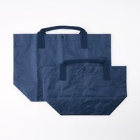無印良品 ポリプロピレンシートミニトートバッグ ネイビー 約幅４５×高さ２６×マチ幅１９ｃｍ 良品計画
