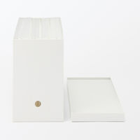 無印良品 再生ポリプロピレン入り ファイルボックス用フタ 幅１５ｃｍ用 ホワイトグレー 良品計画