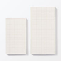 無印良品 カラーメモパッド 方眼 約６４×１１２ｍｍ １６０枚 オレンジ 1セット（1冊×2） 良品計画