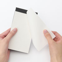無印良品 切りはなせるメモ 方眼 黒 約８０×１４８ ｍｍ 1セット（1冊×2） 良品計画