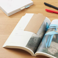 無印良品 書きこめるしおり インデックス付 方眼 ３色 各１０枚 1セット（1個×2） 良品計画