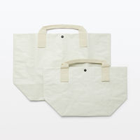 無印良品 ポリプロピレンシートトートバッグ ライトベージュ 約幅５３×高さ３６×マチ幅１９ｃｍ 良品計画