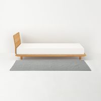 無印良品 洗いざらしの綿キルティングラグ １４０×１９５ｃｍ グレー 良品計画