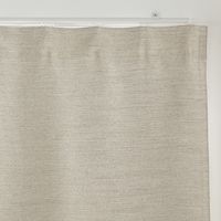 無印良品 防炎 遮光性 二重織りノンプリーツカーテン 幅１００×丈１３５ｃｍ用 ベージュ 良品計画