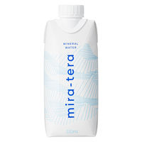 【アウトレット】水 ミネラルウォーター 紙パック Mineral Water mira-tera(ミラ・テラ) 330ml　18本入×4箱 オリジナル