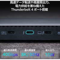 ドッキングステーション タイプC ハブ 14in1 Thunderbolt4対応 USBハブ DST-W13 エレコム 1個（直送品）