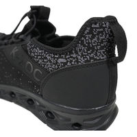 ケイゾック ゴム紐軽量通気シューズ ブラック 27cm KZS-111 1足（直送品）