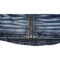 ケイゾック デニムジップアップパーカー ブラック L GKW-9201 1着（直送品）