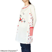 セントレディス ムーミンエプロン サーモンピンク/アイボリー ST-IM0059 1枚