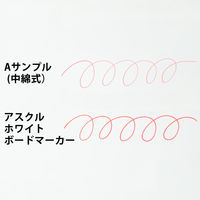 アスクル　ホワイトボードマーカーくっきり　中字丸芯 赤 直液カートリッジ式  AS-WBKMM-02 1セット（30本：10本入×3箱） オリジナル
