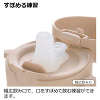 （5ヵ月から）トライ ストロー飲みマスターセット ブラウン 270ml 1個 リッチェル