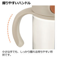 （7ヵ月から）アスター おでかけストローマグ 320 ベージュ 390ml 1個 リッチェル