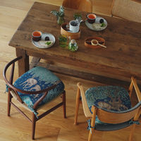 川島織物セルコン ザ・ブルック シートクッション 45×43cm ダークブルー LN1749_98DB 1枚（直送品）