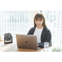 トップランド 12cm 薄型 コンパクトファン 3電源対応 底面マグネット固定式 ブラウン SF-DF25 BR 1台