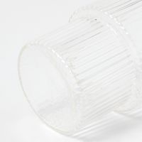 ゴールドラインストライプグラス(S) クリア 1セット（1個×2） LAKOLE/ラコレ