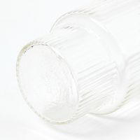 ゴールドラインストライプグラス(L) クリア 1セット（1個×2） LAKOLE/ラコレ