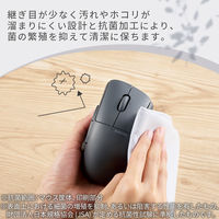 Bluetoothマウス 静音マウス 無線 ワイヤレス 5ボタン+チルト 黒 M-SH30BBSKBK エレコム 1個（直送品）
