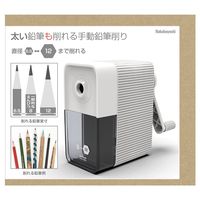 ナカバヤシ 太い鉛筆も削れる手動鉛筆削り ホワイト DPS-H501WH 1個