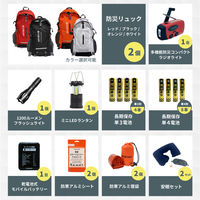 防災セット 2人用 ブラック×レッド EVERSAFEリュック 防災グッズ 防災士監修 ファーストエイドキット 避難グッズ 警戒レベル5（直送品）