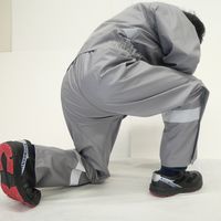 コヤナギ MW専用サロペット 土木作業向け ターコイズ L MW-01S 1着（直送品）